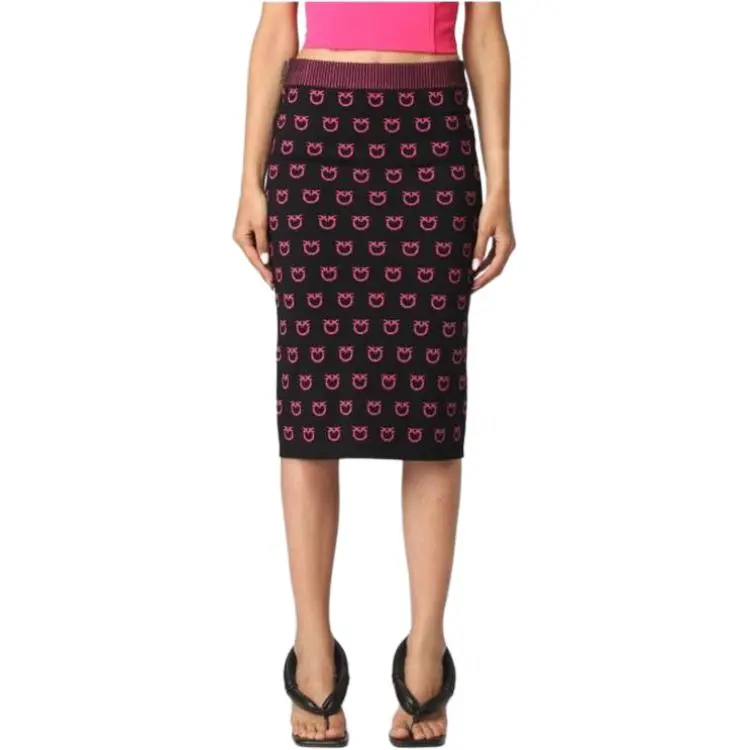 PINKO Casual Short Skirts Women's Black-1