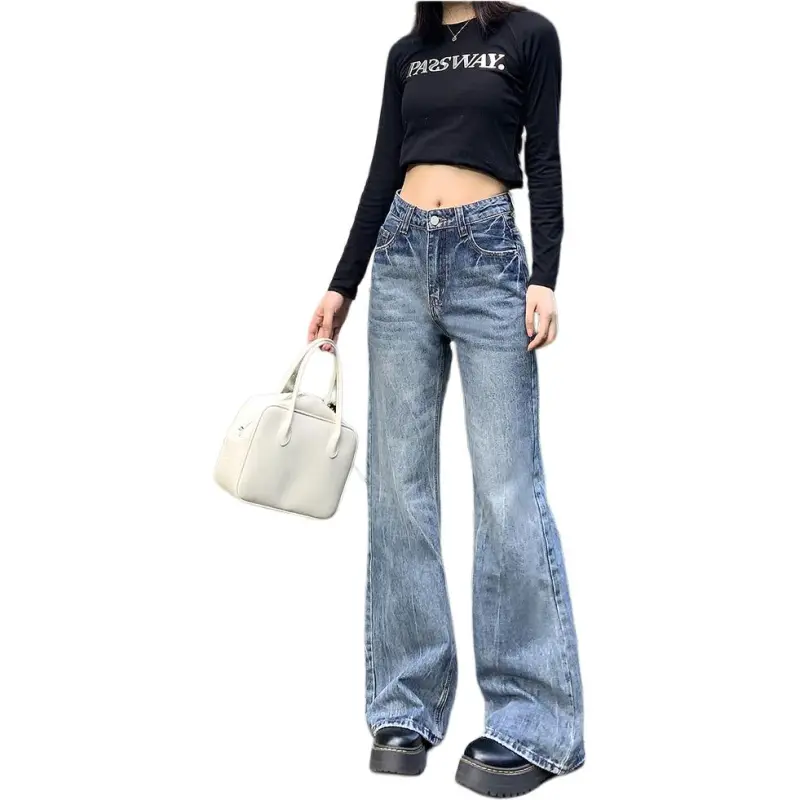 Concubine Zhu Jeans Unisex Vintage Blue-1