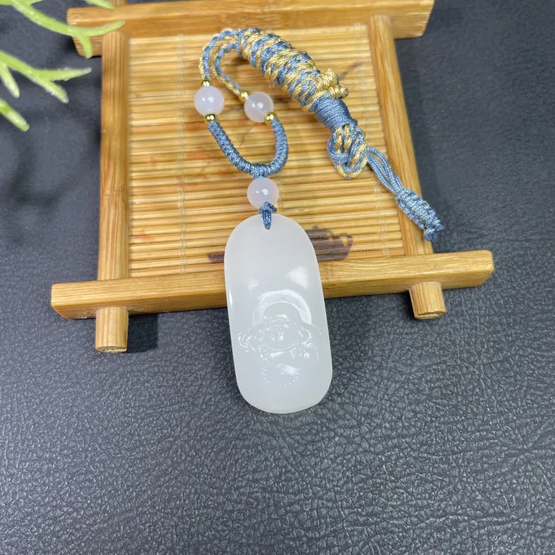 BUDOUXIAOAI Pendants White Jade Women's-2