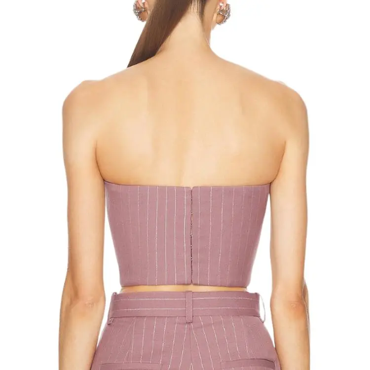 Alex Perry Strapless Top Women's Light Purple-1