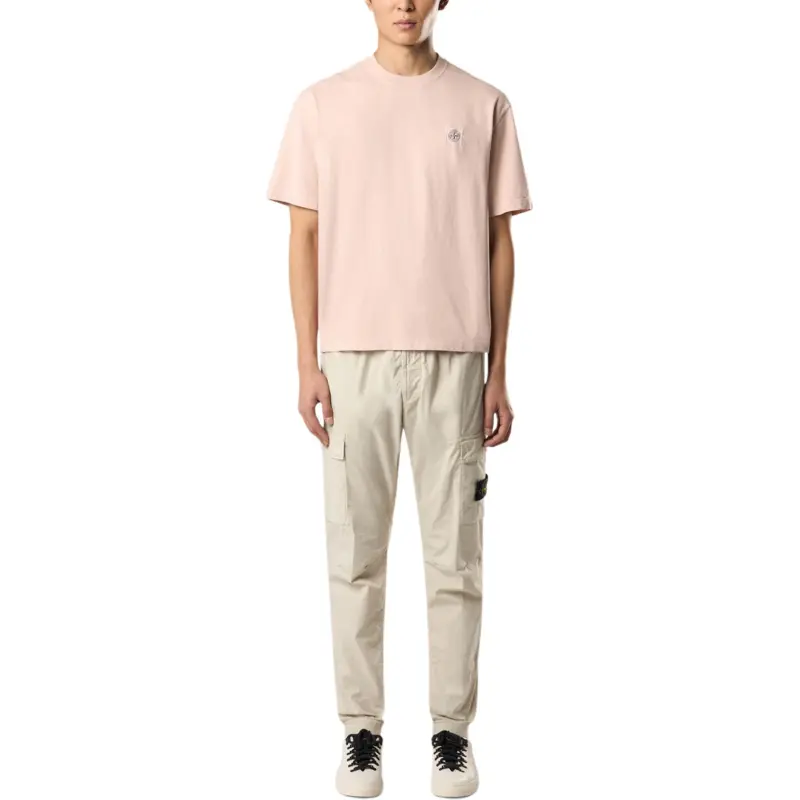 STONE ISLAND Logo Patch Short Sleeved T Shirt-1