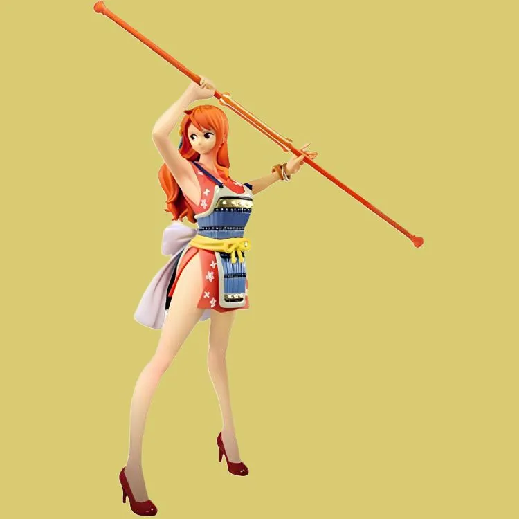 BANDAI Ichibansho One Piece Anniversary Nami Figure Orange-2