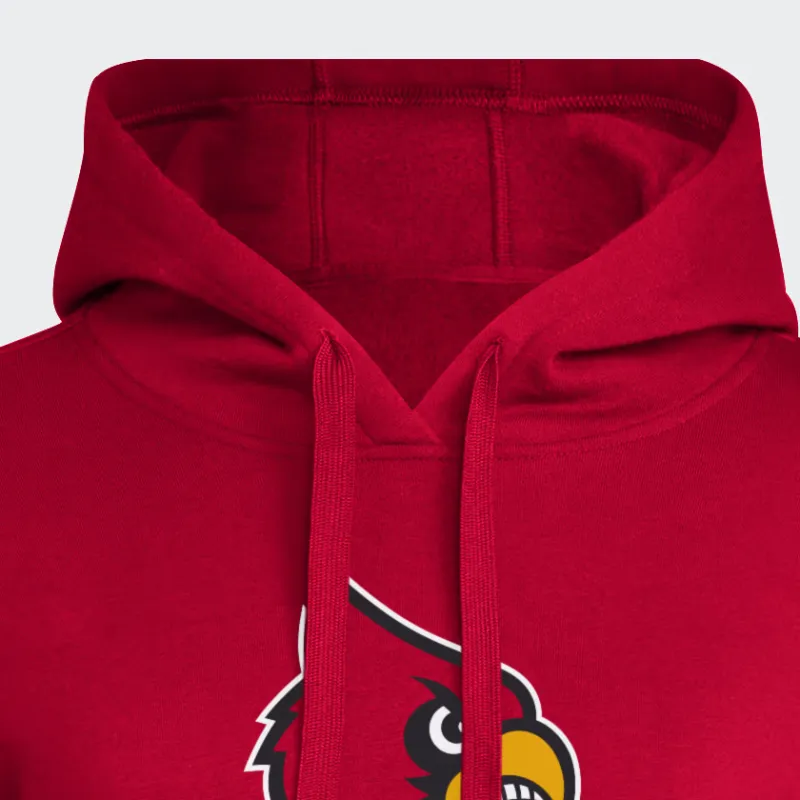 Adidas Louisville Hoodie Sweatshirt Women's Red-2