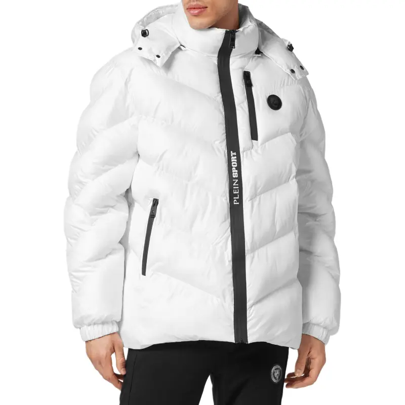 PLEIN SPORT Logo patch Puffer Jacket-2