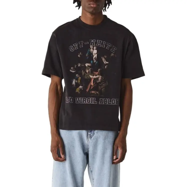 OFF WHITE Mary Skate Short Sleeve T Shirt-4