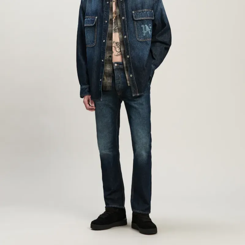 PALM ANGELS Mid rise Straight leg Jeans-4