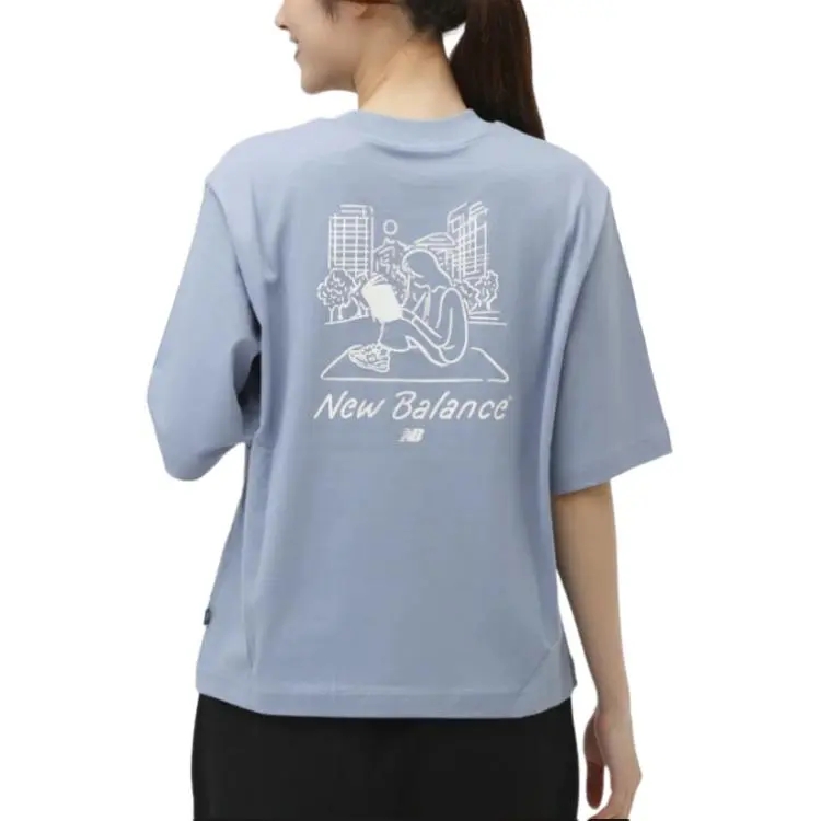 New Balance T Shirt Women's Blue-1
