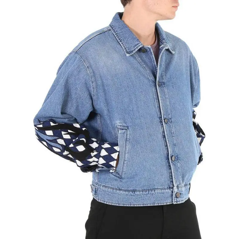 Roberto Cavalli Denim Jacket Men's Blue-2