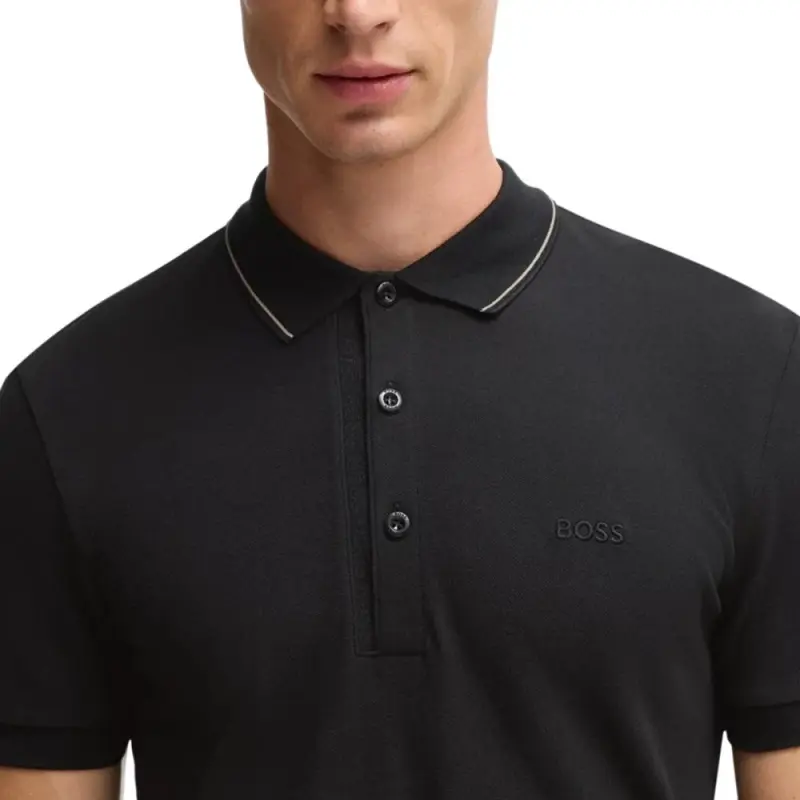 HUGO BOSS Polo Shirt Men's Black-4