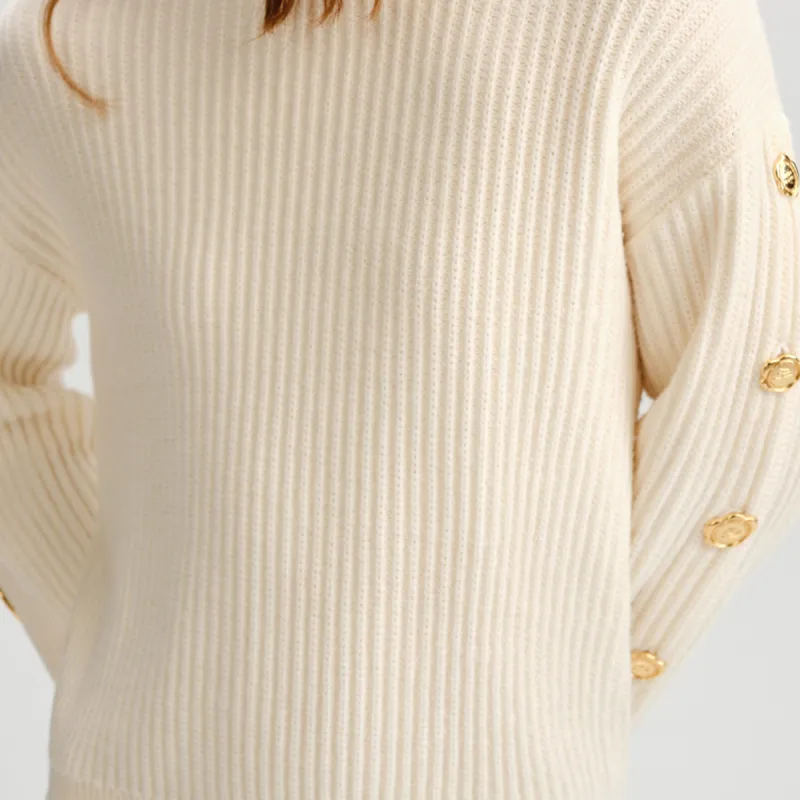 KARL LAGERFELD FW23 Sweater Women's Beige-3