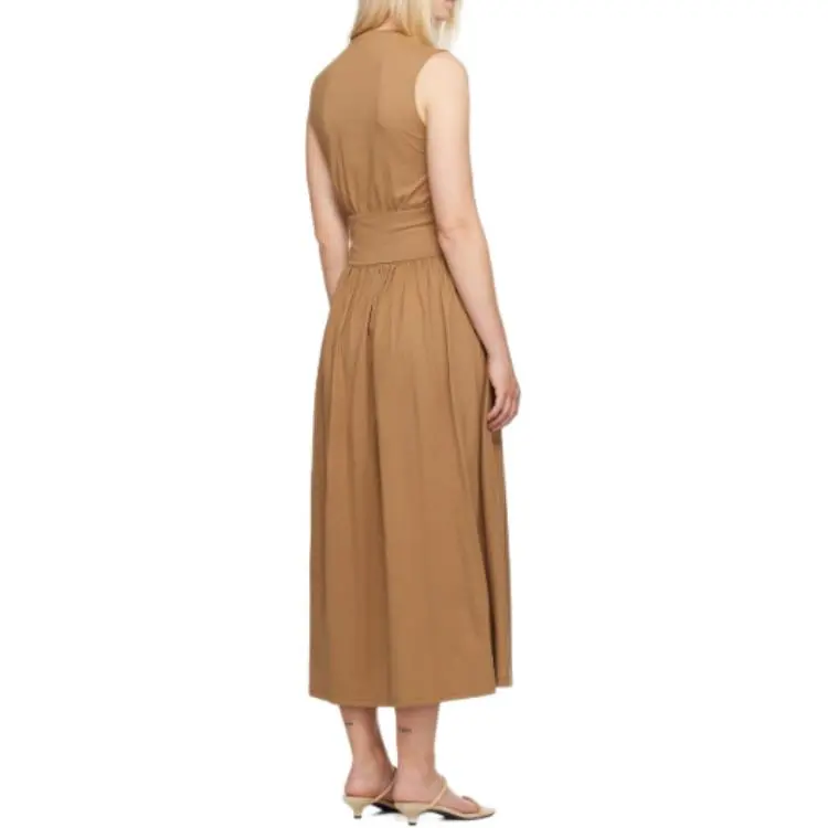 TOTEME Sleeveless Dress Women's Brown-4
