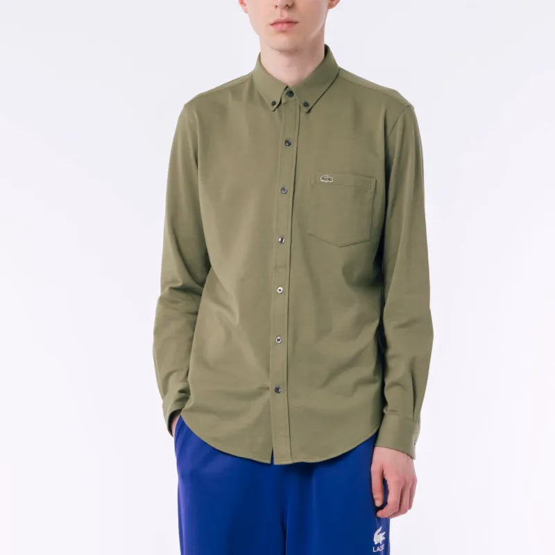 LACOSTE Shirt Men's Khaki Olive-2