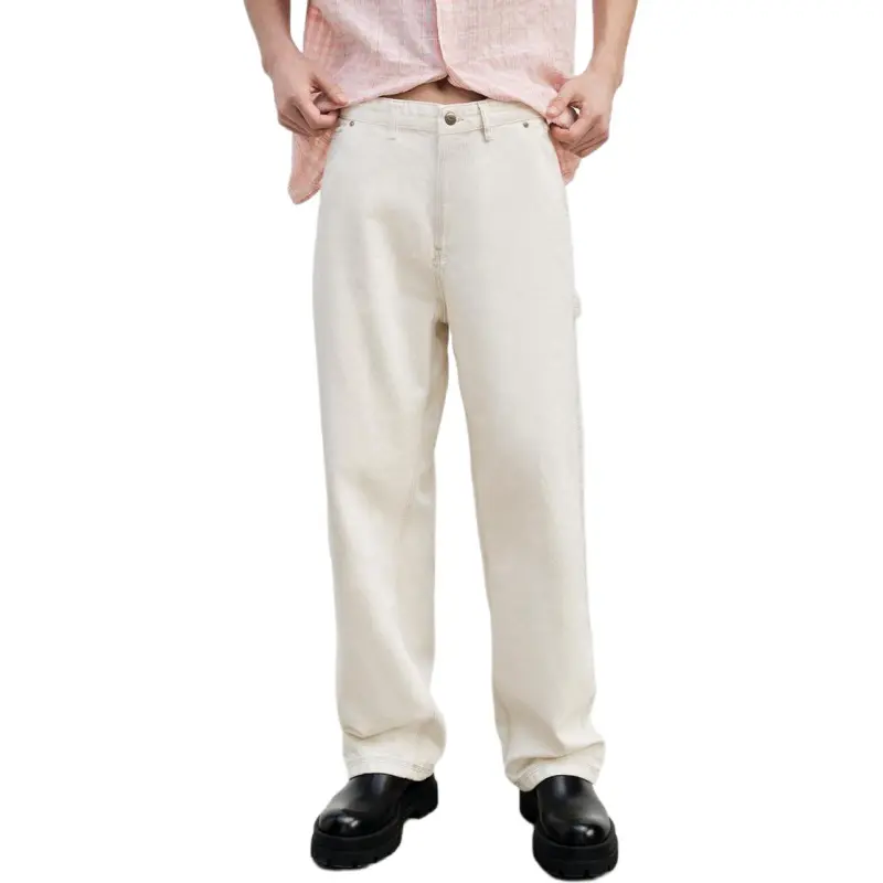 ZARA Jeans Men White-2