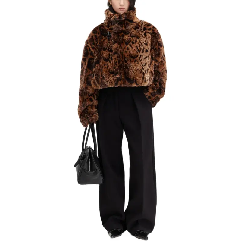 Jacquemus Leopard Print Faux Fur Jacket-1