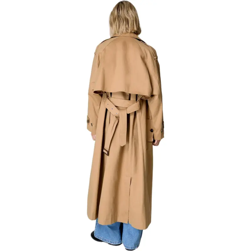 NASTY GAL Essentials Trench Coat Trench Coat Women's Camel-2