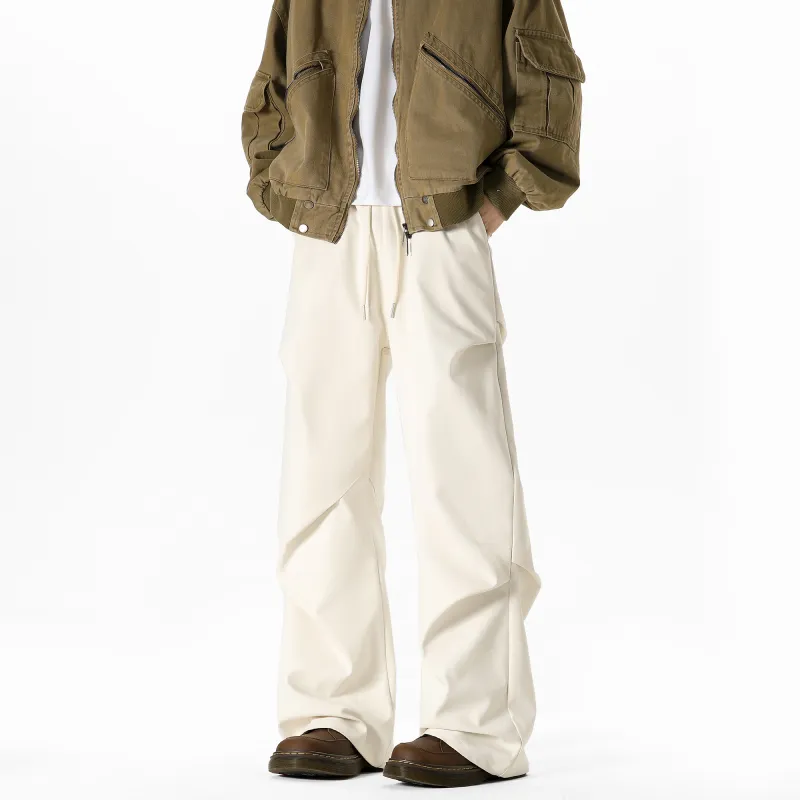 TESTUNG Casual Pants Unisex Black-25