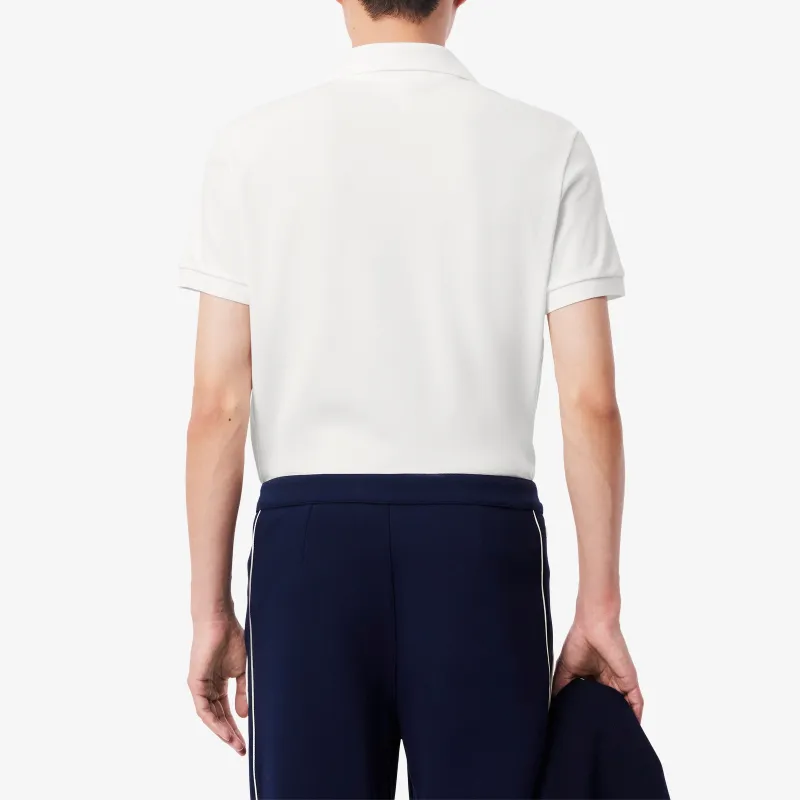 LACOSTE Open Neck Paris Polo Shirt-3