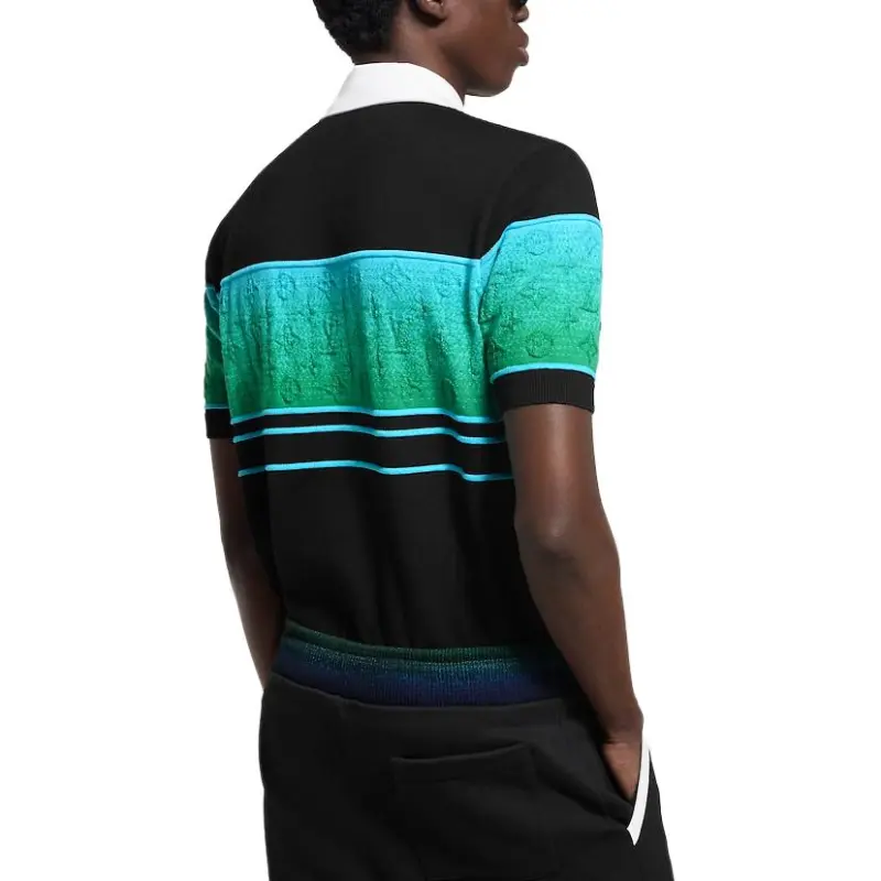 LOUIS VUITTON SS25 Polo Shirt Men's Black-4