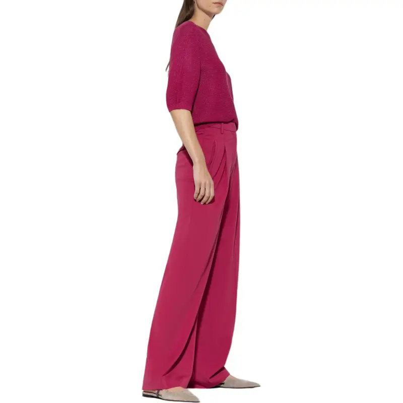 LUISA CERANO LC Casual Pants Women's Rose Red-3