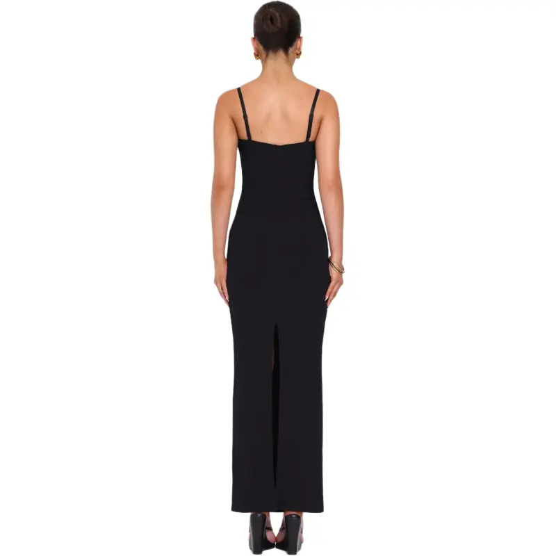 Tiger Mist ALLURA MAXI DRESS Slip Dress Women's Black-4