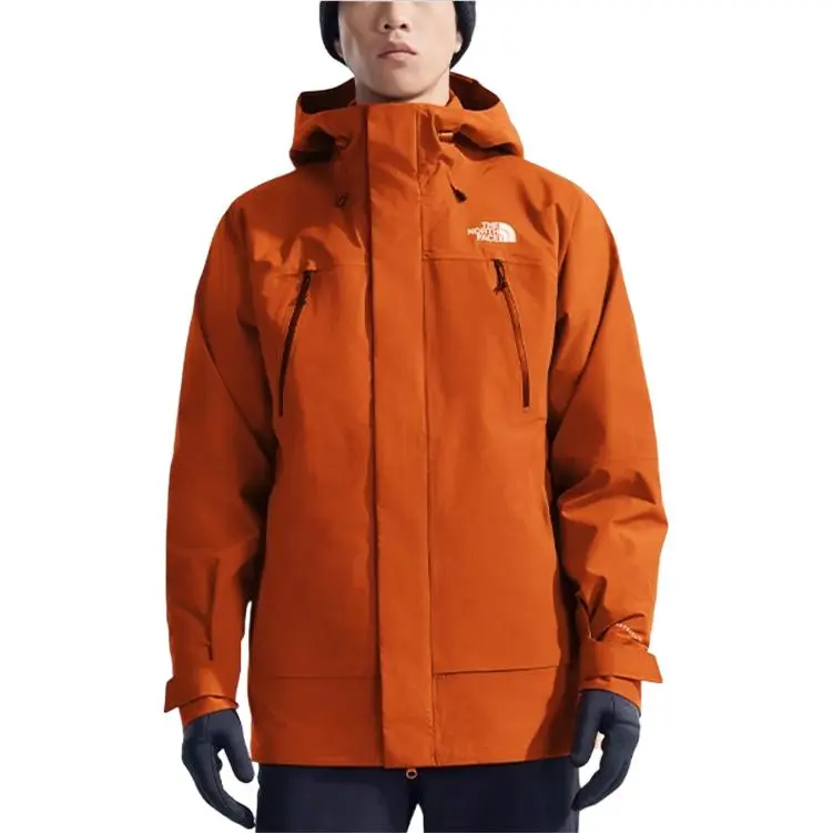 THE NORTH FACE Stormpeak Hiking Waterproof And Breathable Warm Windbreaker Jacket Men's Sunset Orange-2