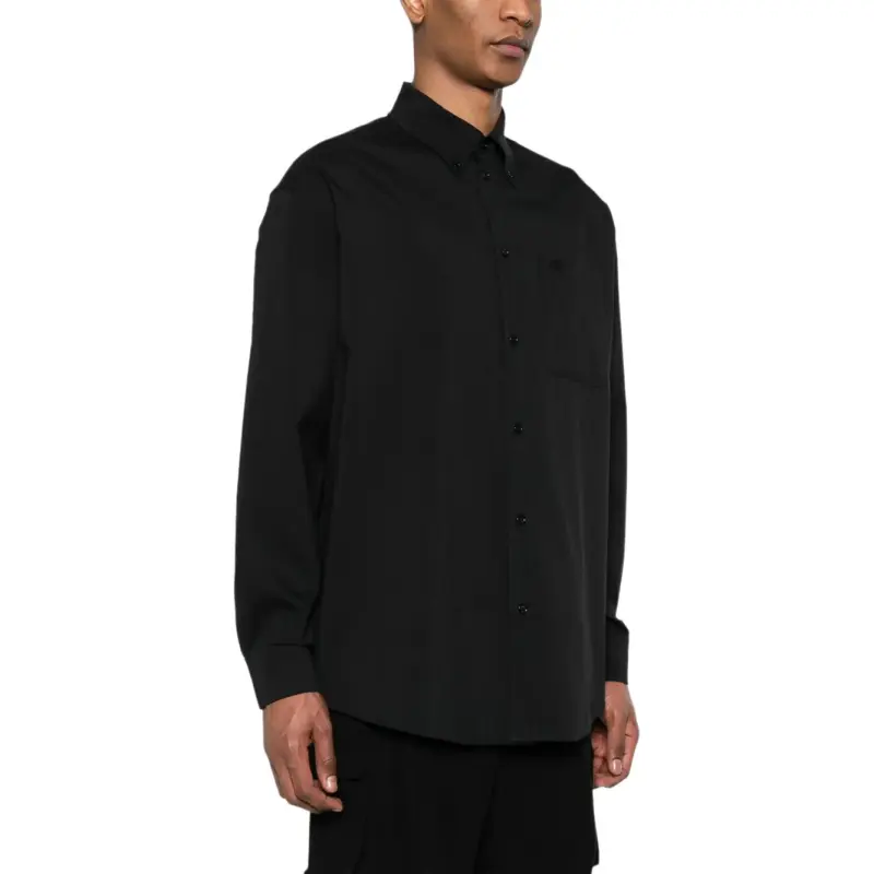 OFF WHITE Logo Embroidered Buttoned Shirt Jacket-3