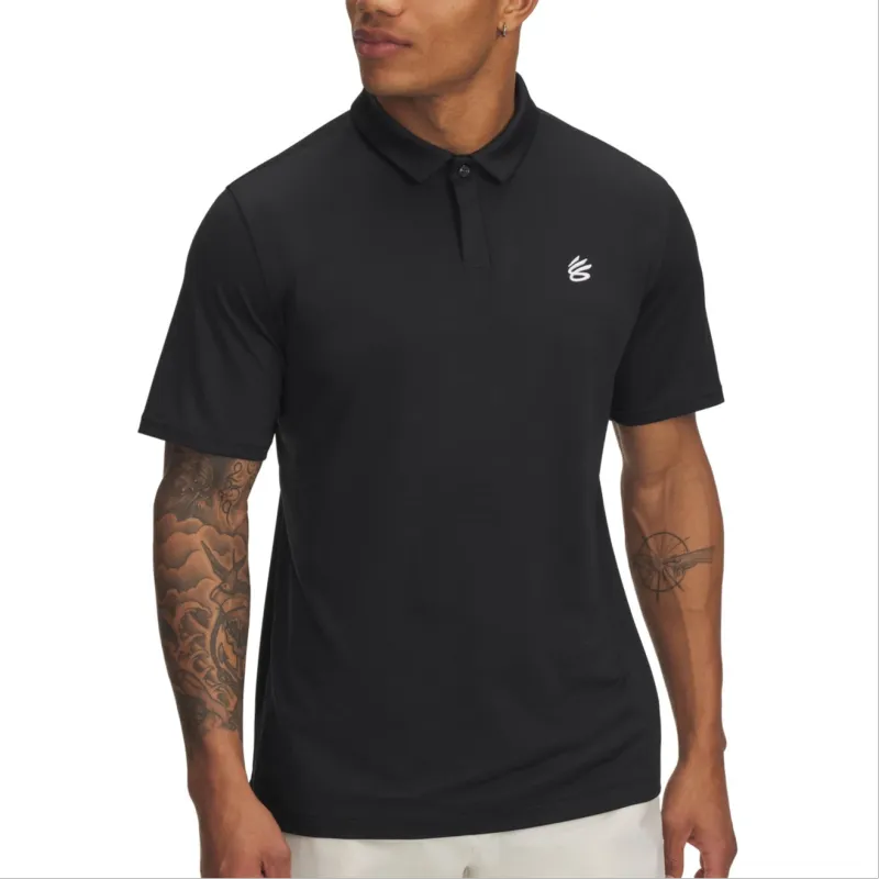 Under Armour Curry Splash Polo Shirt Men's Black-2