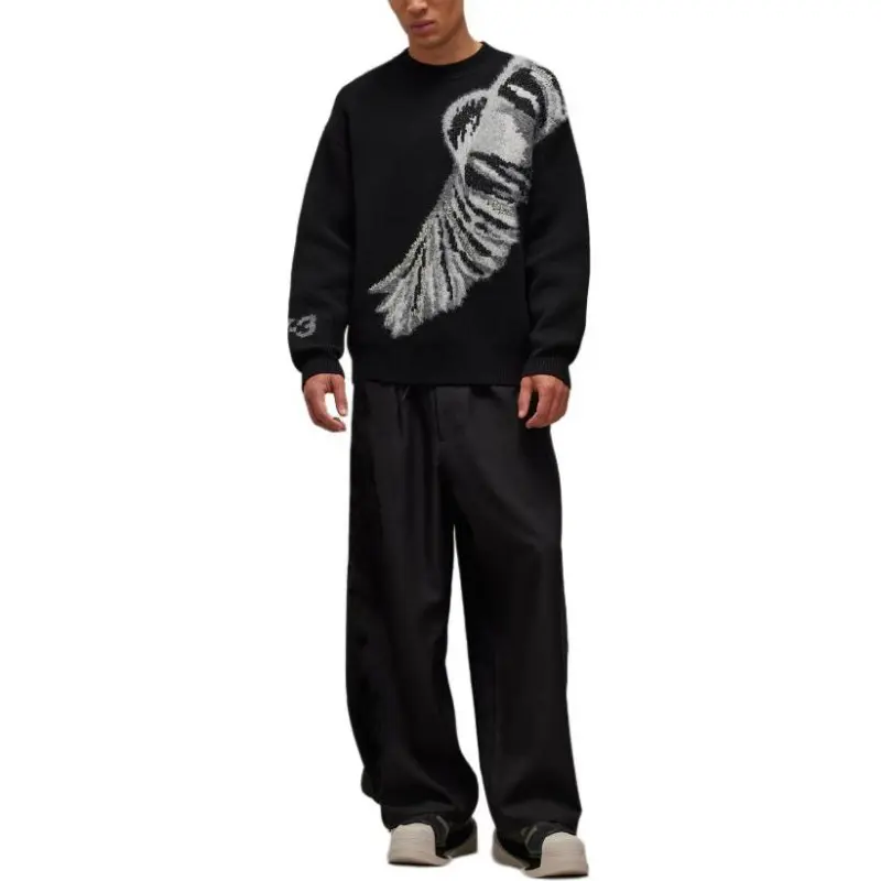 Y 3 Graphic Knitted Crewneck Jumper-4