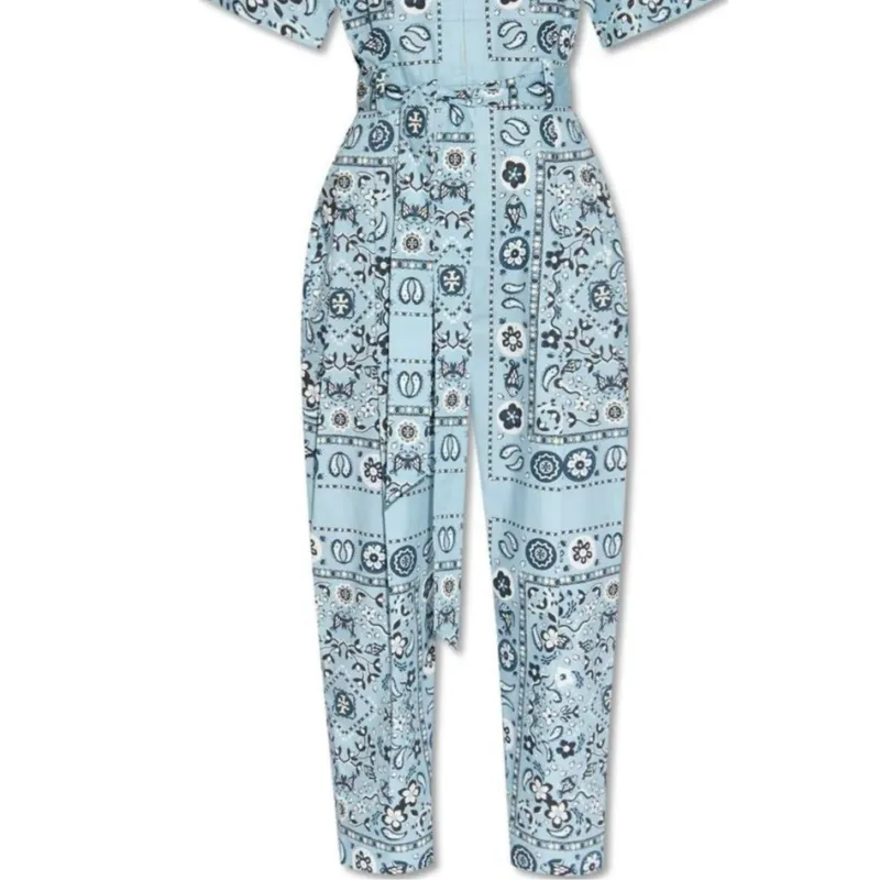TORY BURCH Pisces Dream print Cotton Jumpsuit-1