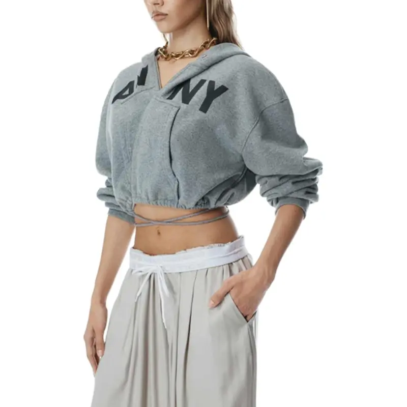 Alexander Wang Turn Down Waistband Pre Styled Trousers-3