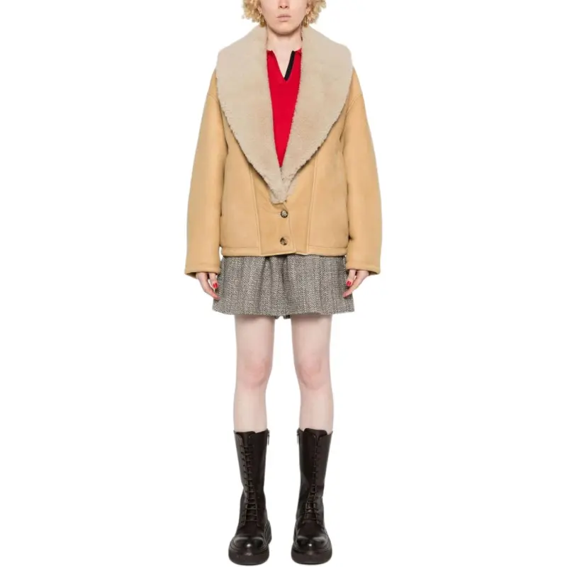 Golden Goose Single Breasted Shearling Jacket-2