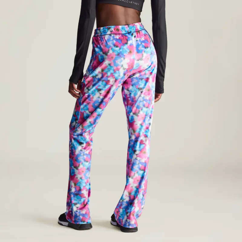 Adidas x Stella McCartney Velour Track Pants Casual Pants Women's Signal Cyan-2