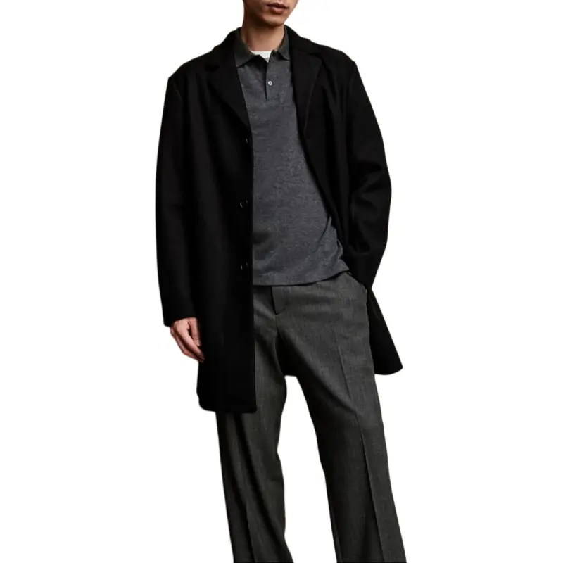 H&M Coats Men Black-1