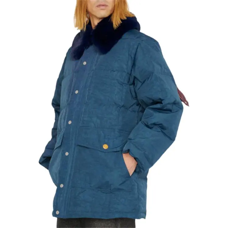 Brain Dead FW24 Coats Unisex Marine Blue-4
