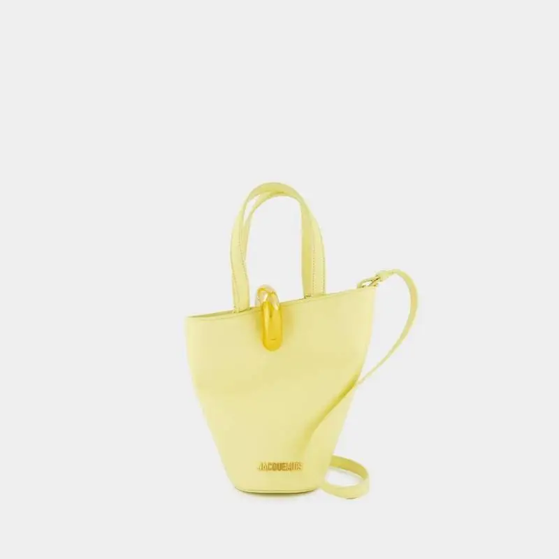 Jacquemus Le Petit Bambola Asymmetric Mini Bucket Bag-6