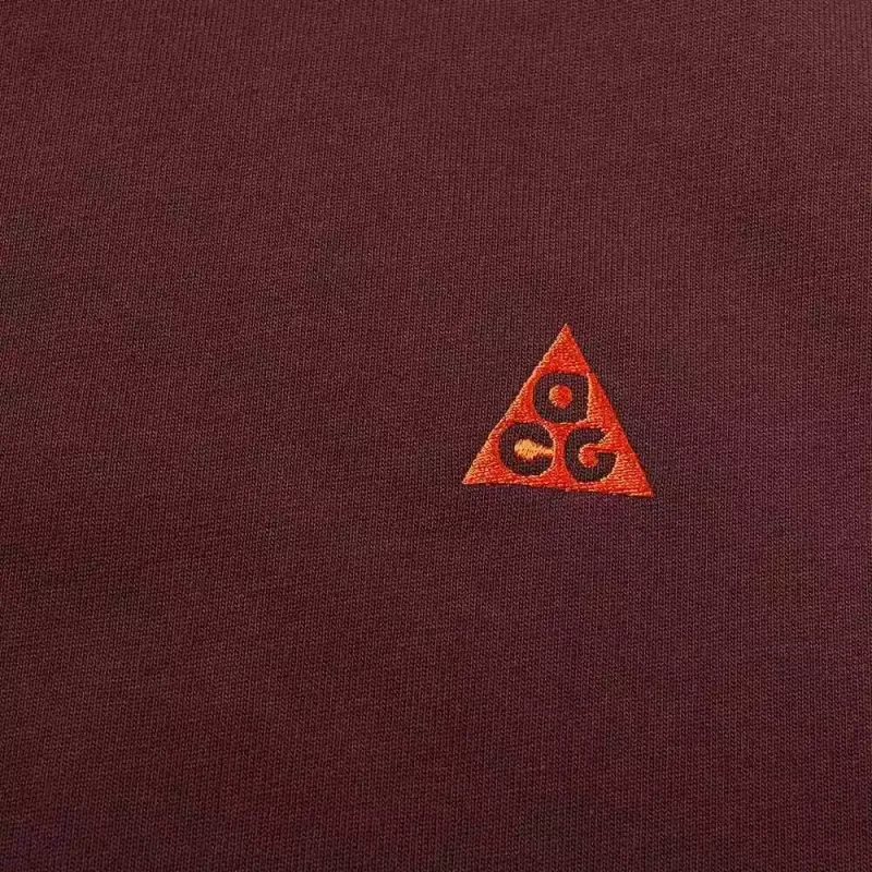 Nike T Shirts Men Burgundy-4