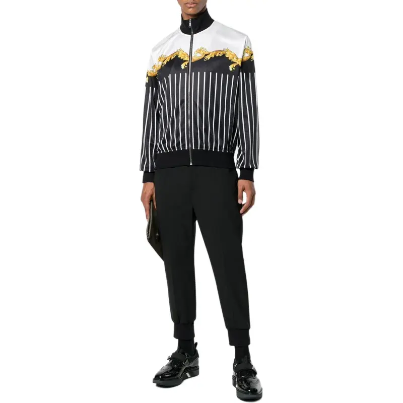 VERSACE Jackets Coats Men's Black-4