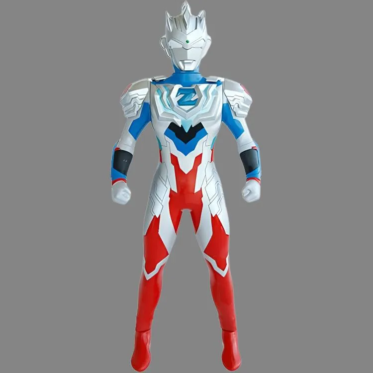 BANDAI Ultraman Z Alpha Armor Deluxe Version With Speaker Light Up And Moveable 30cm Toys-1