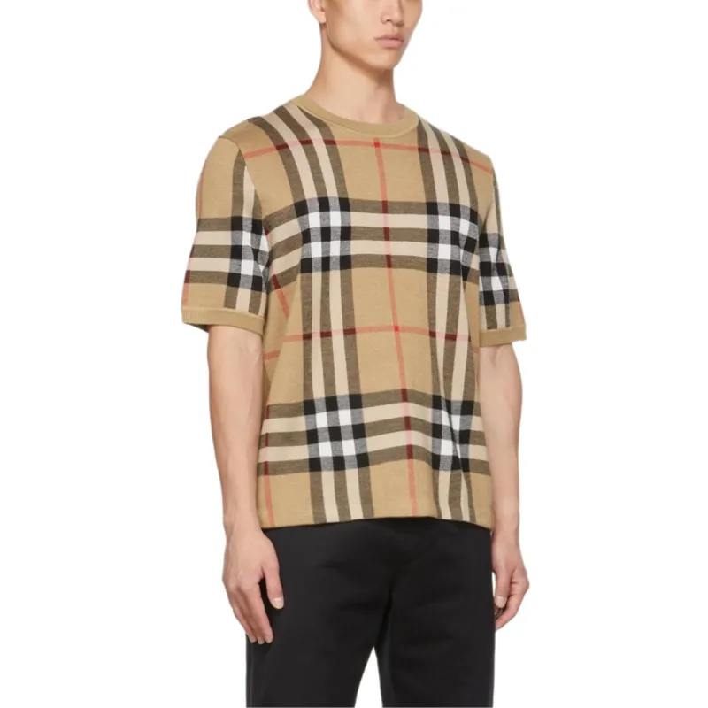 Burberry Vintage Check Short-Sleeved Knitted T-Shirt-6