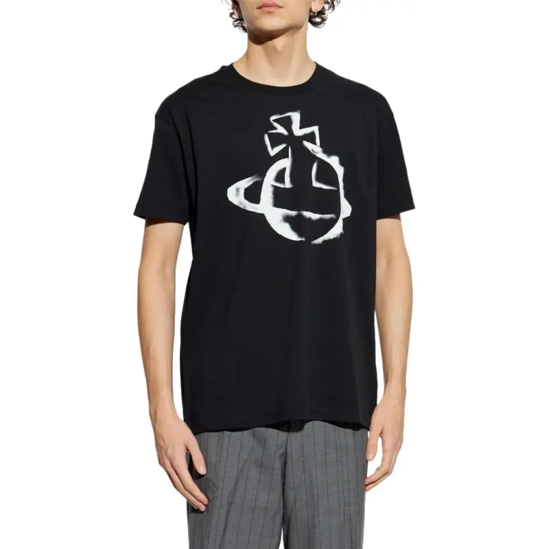 Vivienne Westwood Orb Logo Printed Crewneck T Shirt-2