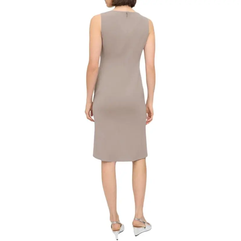THEORY Flared Crepe Midi Dress-2