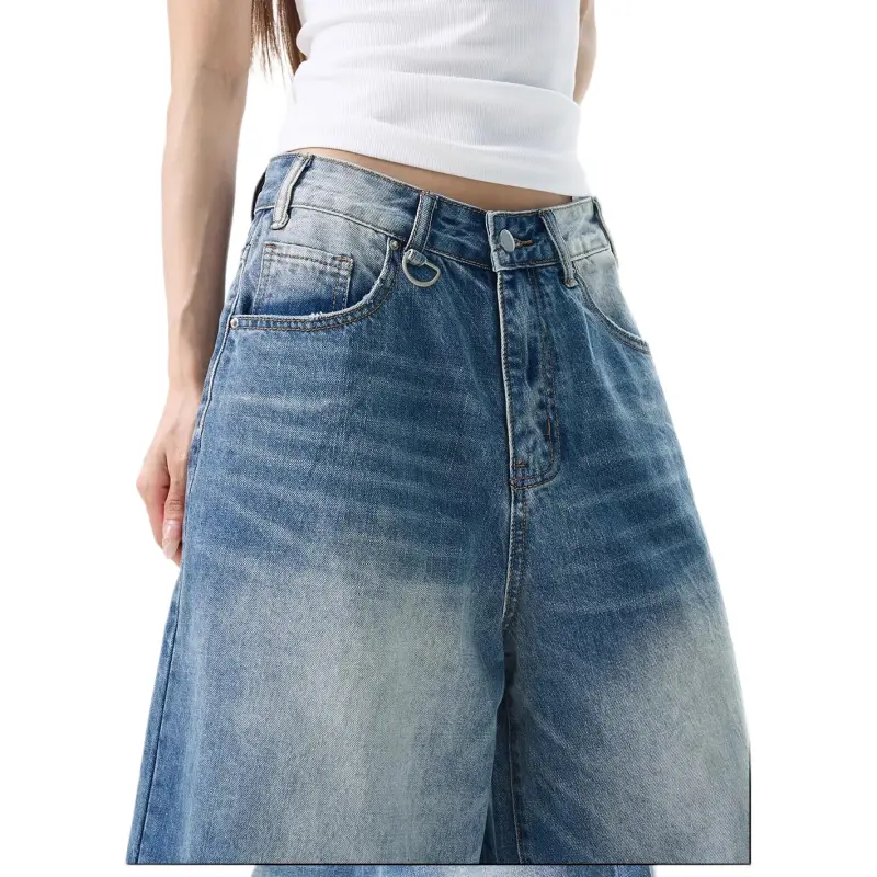 WLNEXT Loose Fit Jeans With A Cool And Stylish Premium Feel, Capri Pants, Luxury Streetwear Pants Unisex-4
