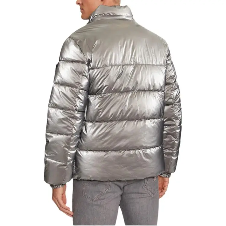 GUESS Jackets Coats Men's Silver-1