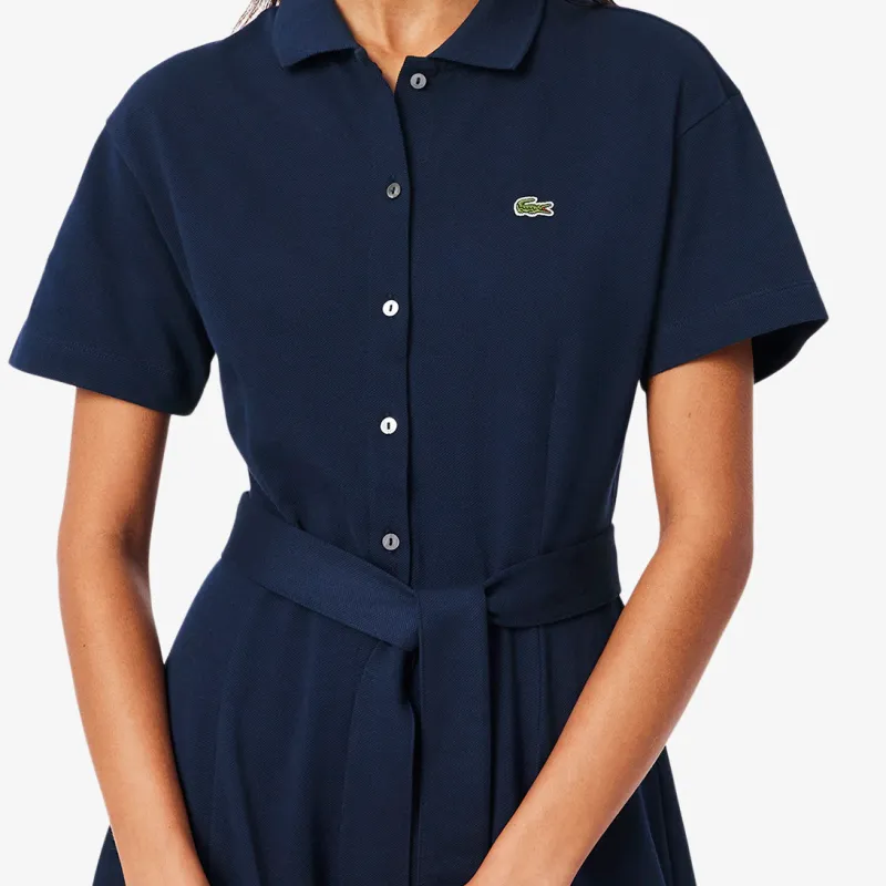 LACOSTE Mini piqué Polo Dress-3
