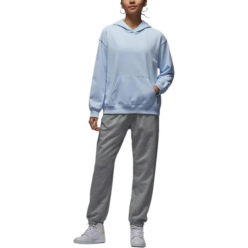 Jordan Brooklyn Fleece Sweatshirt Women's Hydro Blue/White-1