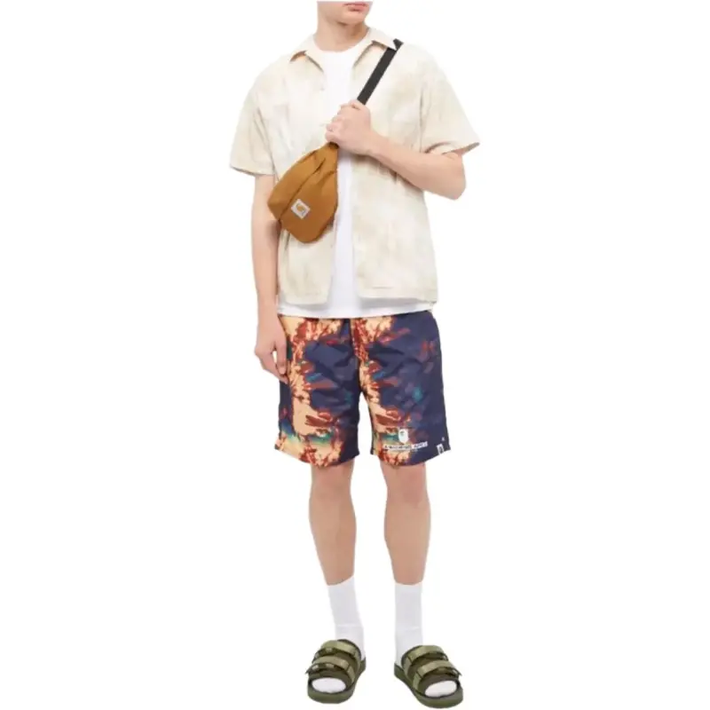 A BATHING APE Bape Casual Shorts Unisex Blue-4