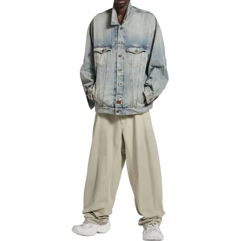 Balenciaga Denim Jacket Men's Blue-2
