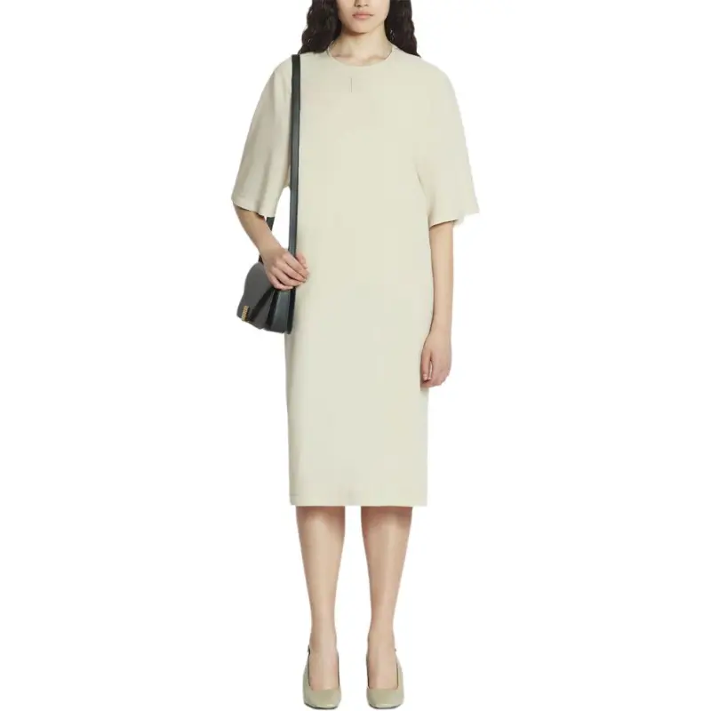 Lanvin Satin Drawstring Waist Dress-1