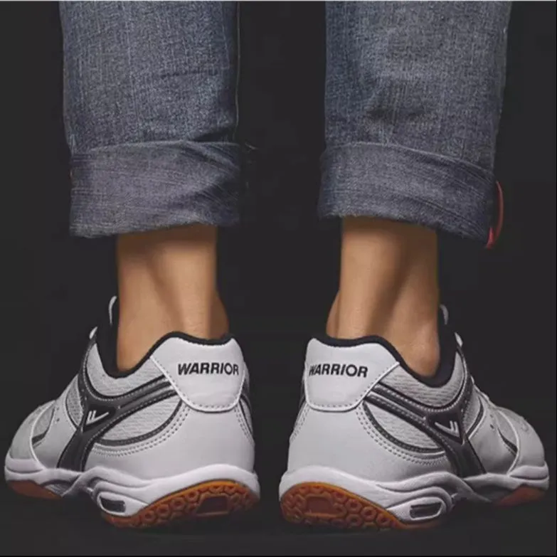 Warrior Cushioning Low-Top Training Shoes Unisex White Gray-2