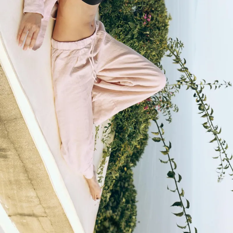 ZARA ZW Series Casual Pants Women's Pink-4